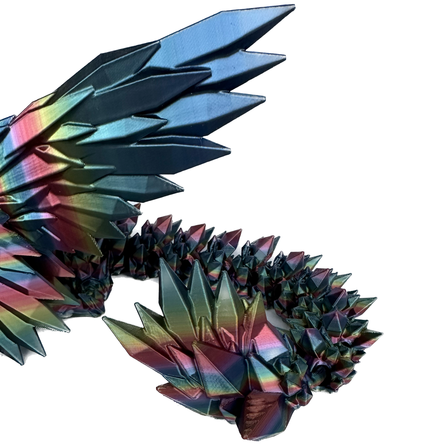 Crystal winged volwassen draak