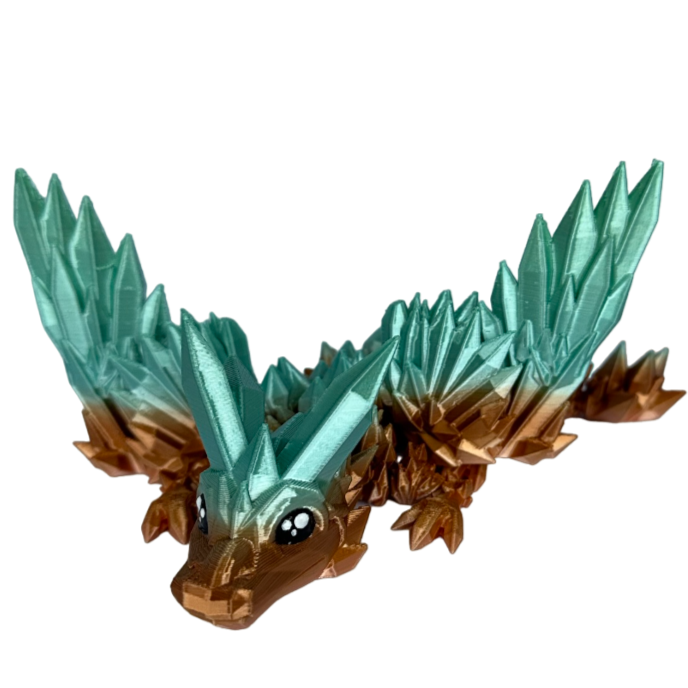 Crystal winged baby draak