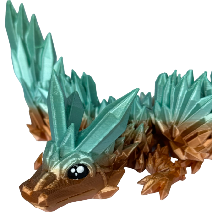 Crystal winged baby draak