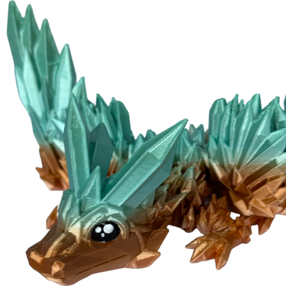 Crystal winged baby draak