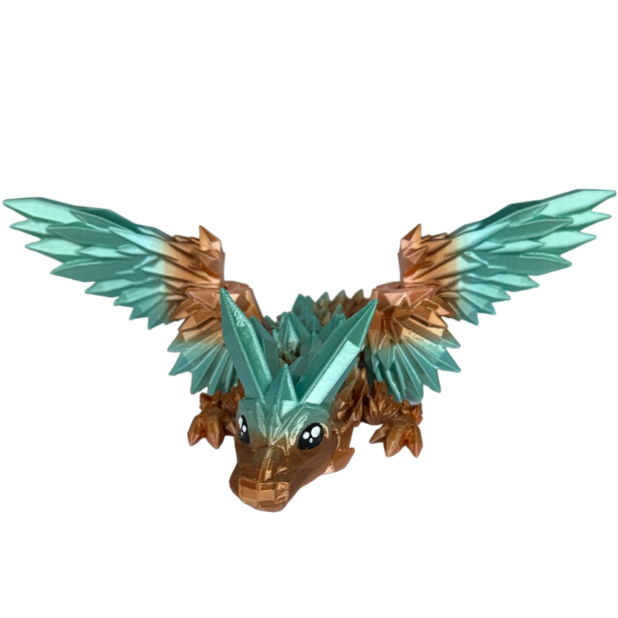 Crystal winged baby draak