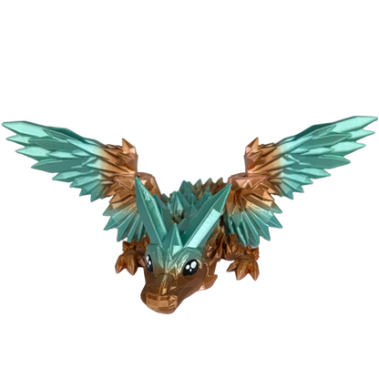 Crystal winged baby draak